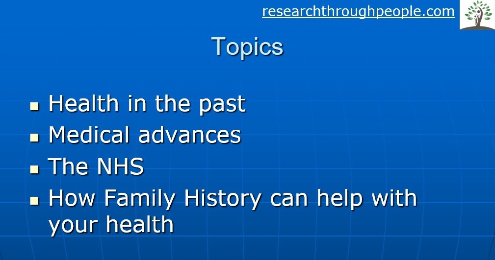 Health and family genealogy